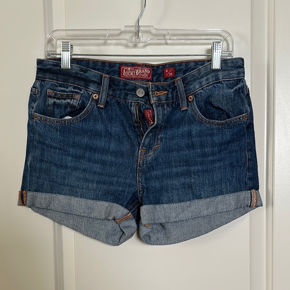 Lucky Brand Blue Distressed Jean Shorts